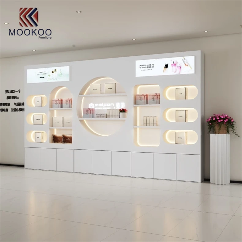 Kabinet Pameran Produk Perawatan Kulit