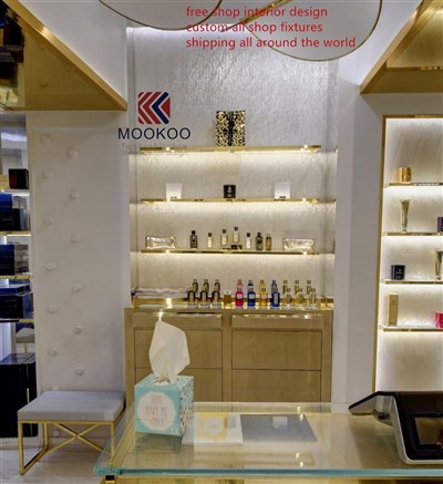 Furnitur toko parfum dekorasi untuk toko bebas bea