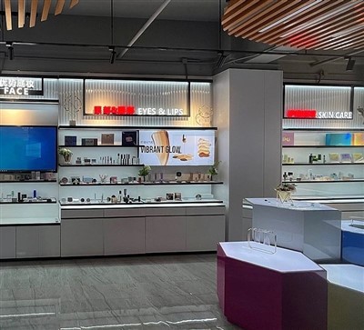 Parfum Kaca Display ShowCaseFor Duty Free Shop