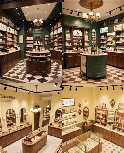 Furnitur Desain Toko Parfum