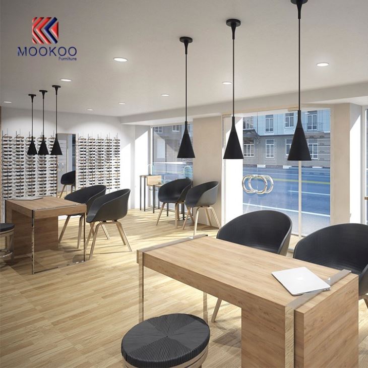Optical Store Interior Wall Shelf Furniture Design