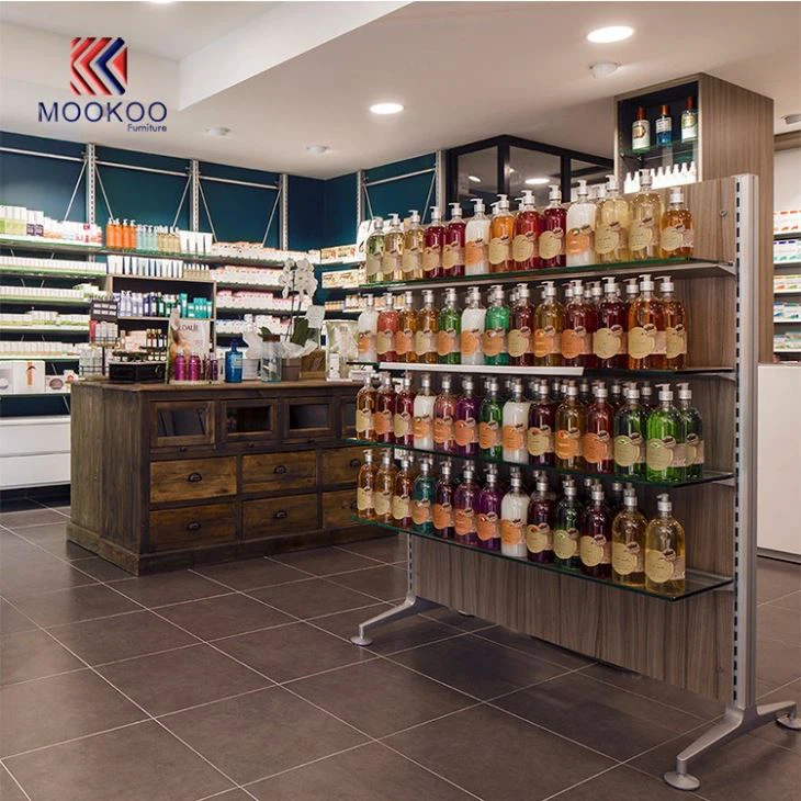 Customized Wooden Pharmacy Showcase