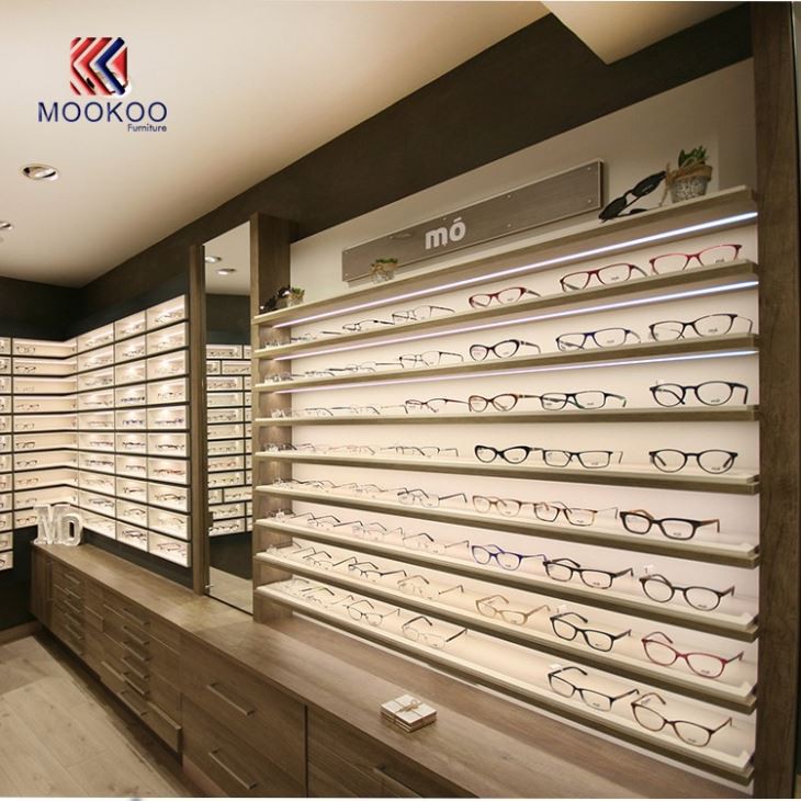 New Design Optical Shop Led Light Cabinet Decoration