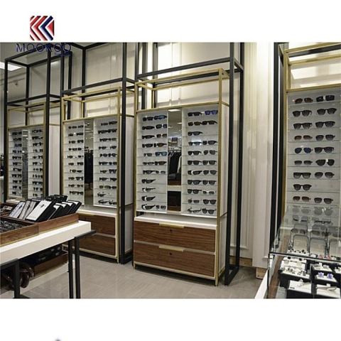 Desain Toko Ritel Furniture Optik Kabinet Display