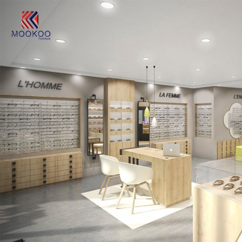 Toko Eceran Kacamata Hitam Toko Showcase Kabinet Desain Interior