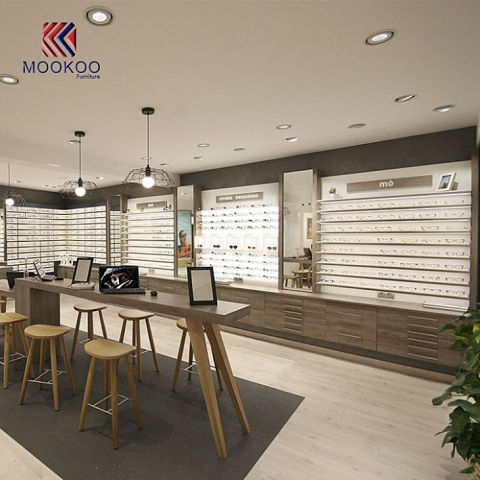 Toko Optik Desain Baru Led Light Dekorasi Kabinet