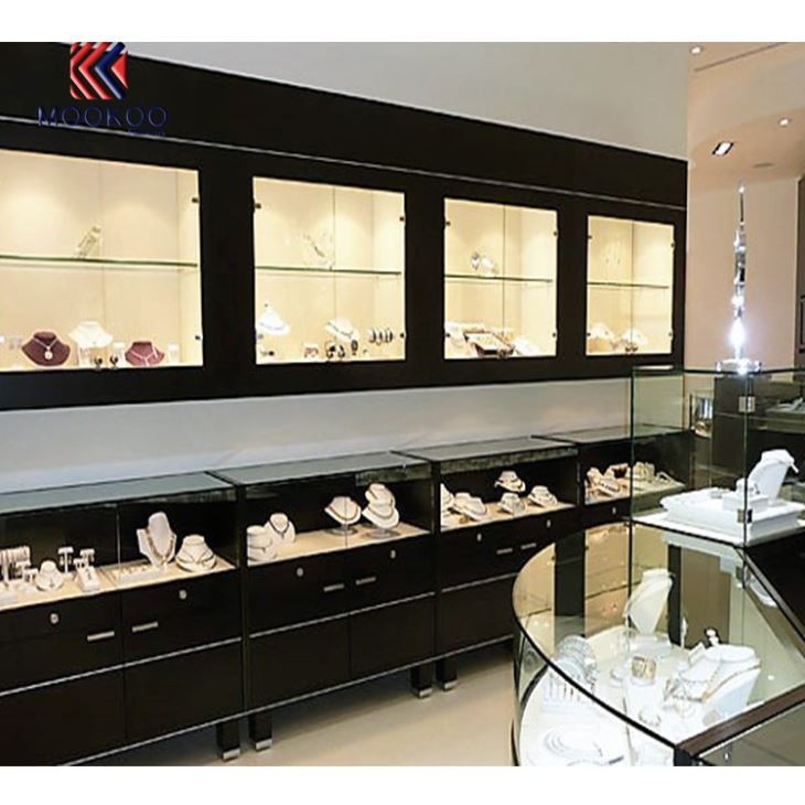 Ultra Clear Whole Glass Jewelry Showcases Custom Made In China