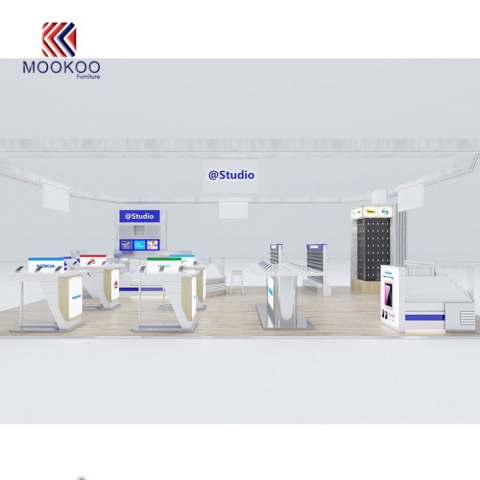 Showcase Peralatan Telepon Mall Booth
