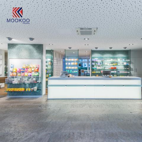 Harga Pabrik Farmasi Penyimpanan Rak Kaca Tempered