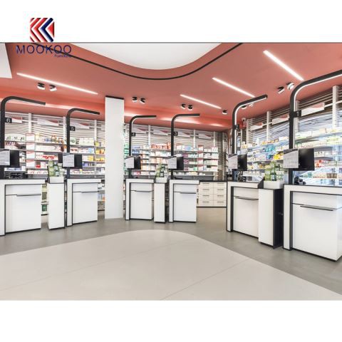 Desain Furniture Konter Interior Farmasi High End