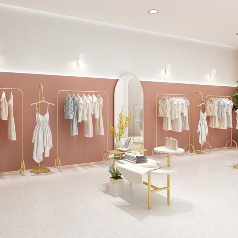 Rak toko pakaian peralatan tampilan