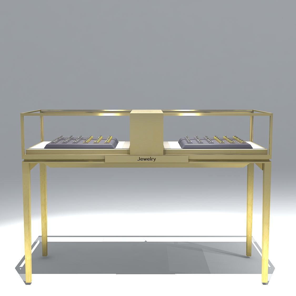 cara membeli perhiasan showcase untuk toko baru